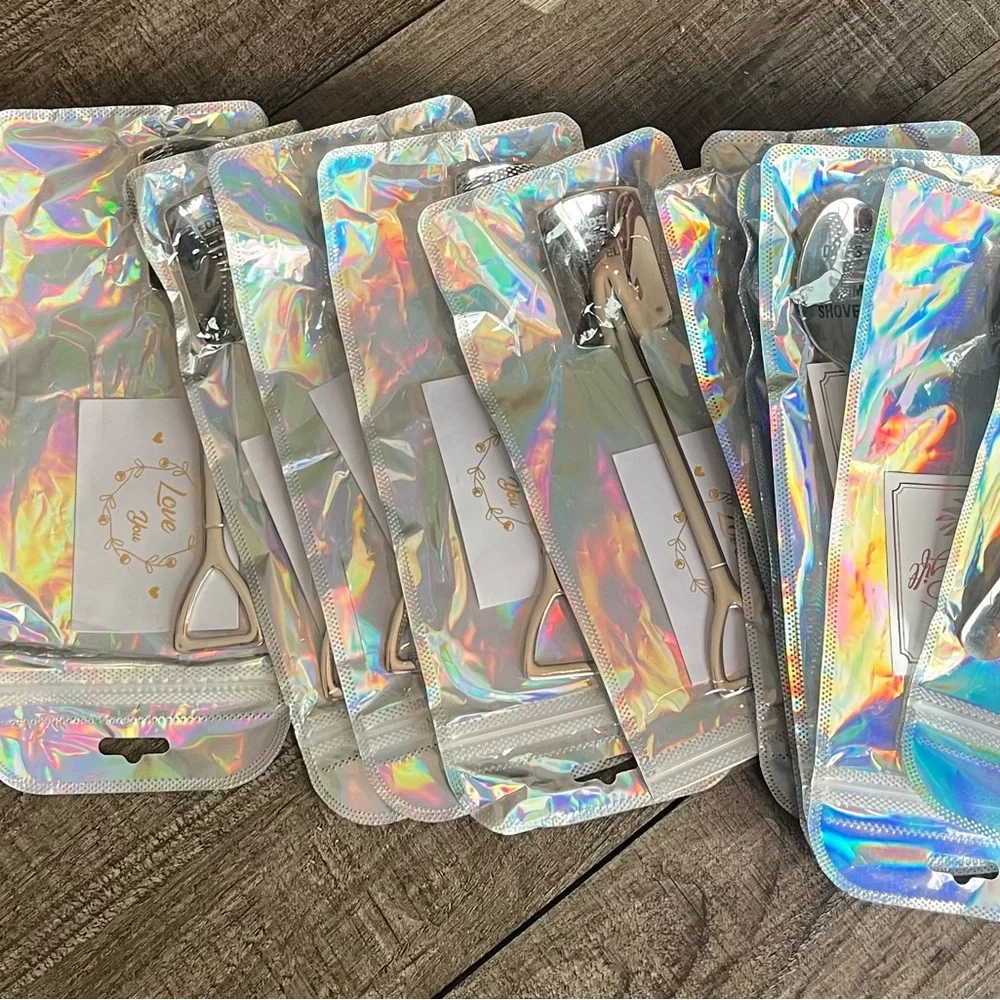 Lot of 11 Dad's Ice Cream Shovel - Silver set of 4 ice cream spoons 6 pieces .